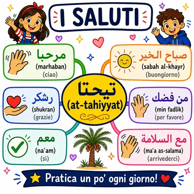 Mappa mentale: Saluti